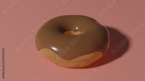 chocolate donut plain photo