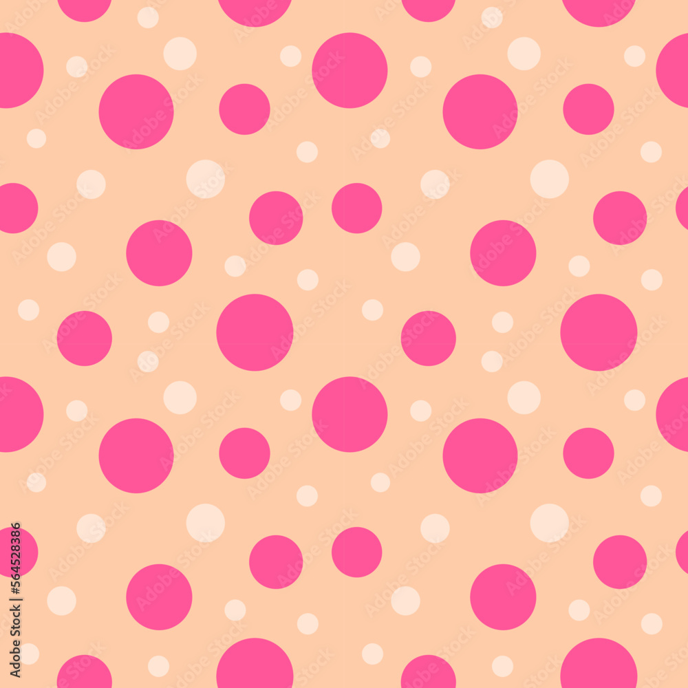 Beautiful and polka dot pattern. This background can be use for decoration, texture, seamless.