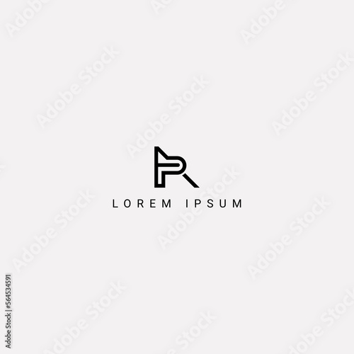 Abstract letter AP PA logo icon design vector element.