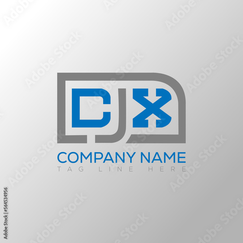 CJX letter logo creative design. CJX unique design.

