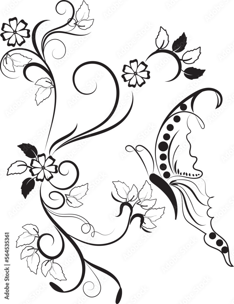 floral design element floral design element