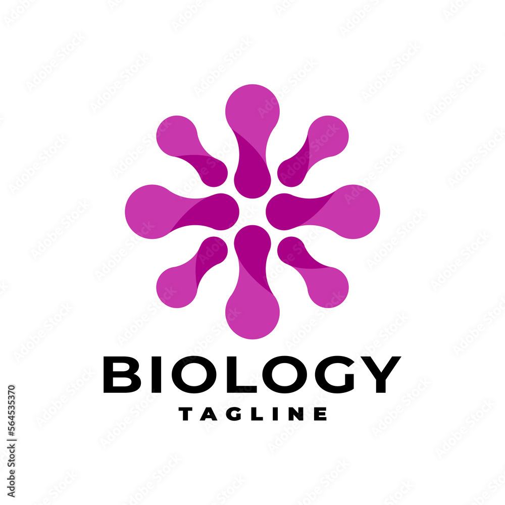 biological shape logo vector template. biology vector graphic. science graphic themed biological shape logo vector template. biology vector graphic. science graphic themed