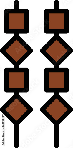 Kebab Vector Icon
