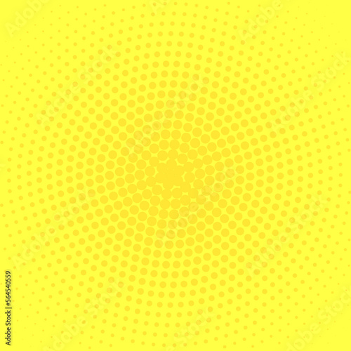 yellow background with circles of dots
