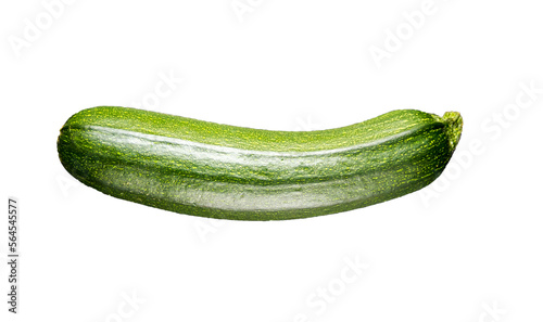 Zucchini isolated on a black background