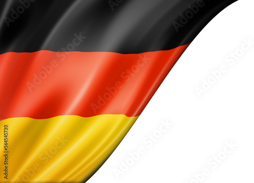 German flag isolated on white banner