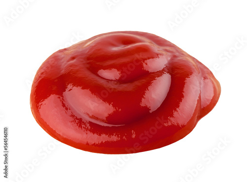 Tomato ketchup closeup isolated on transparent background. Png format
