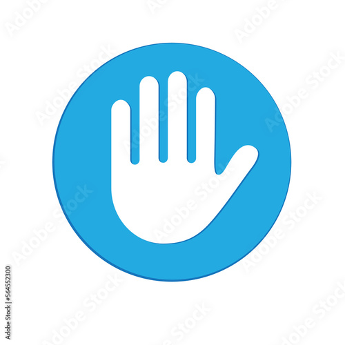 Hand icon isolated on a white background
