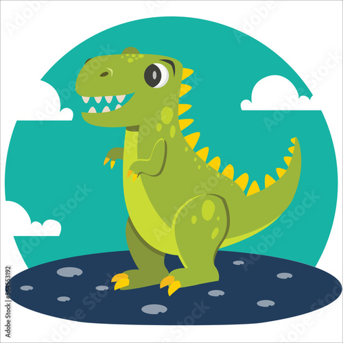 Dinosaur Tyranosaurus T rex illustration