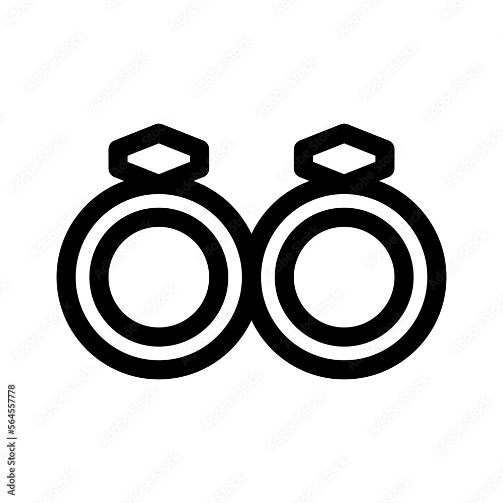 wedding rings icon or logo isolated sign symbol vector illustration - high quality black style vector icons wedding rings icon or logo isolated sign symbol vector illustration - high quality black style vector icons