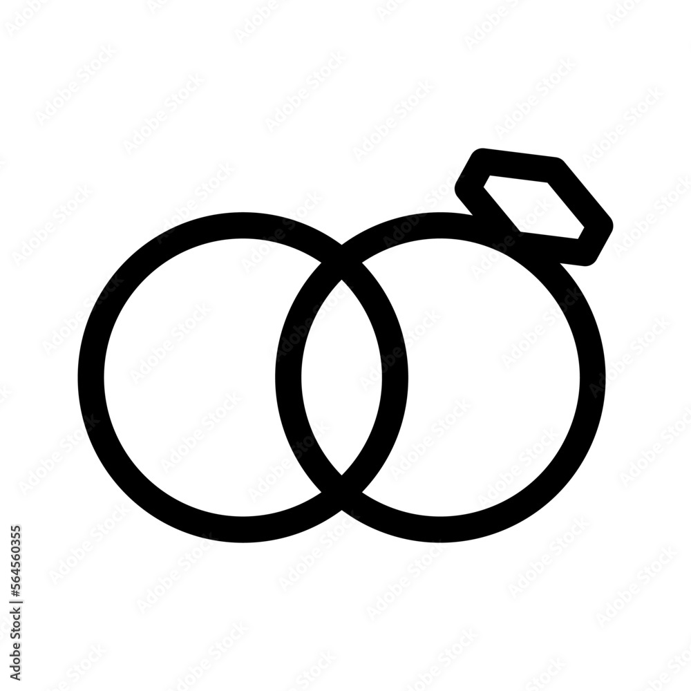 wedding rings icon or logo isolated sign symbol vector illustration - high quality black style vector icons wedding rings icon or logo isolated sign symbol vector illustration - high quality black style vector icons