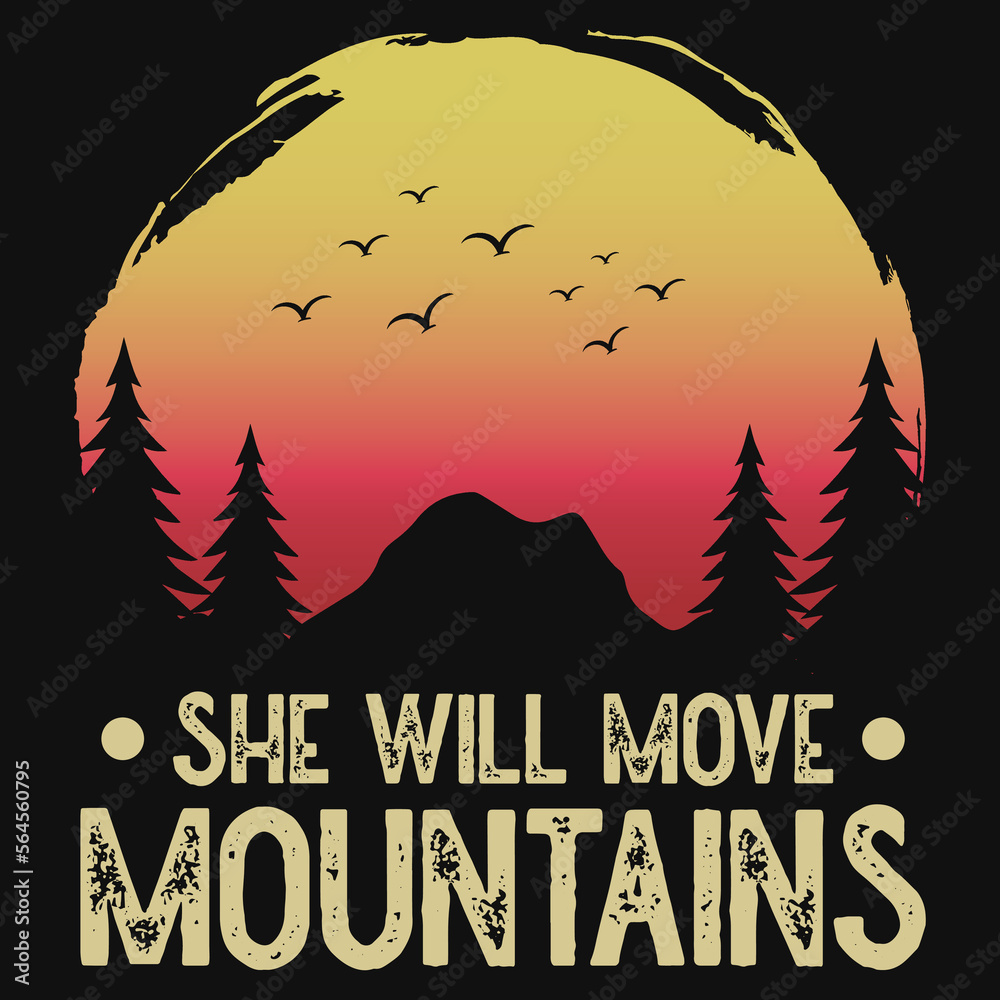 Mountain adventures tshirt design