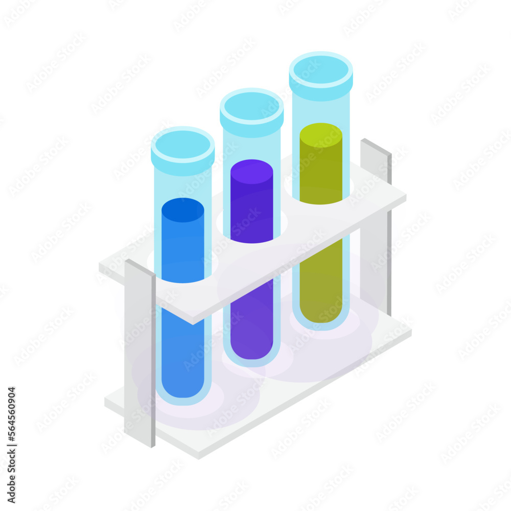 Tubes Isometric Icon Tubes Isometric Icon
