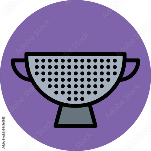  Strainer Vector Icon
