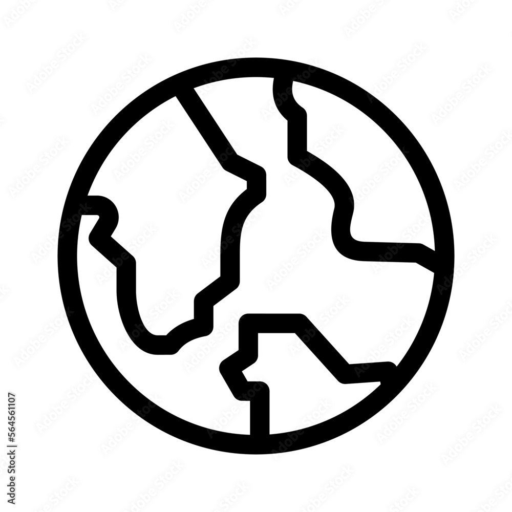 earth icon or logo isolated sign symbol vector illustration - high quality black style vector icons earth icon or logo isolated sign symbol vector illustration - high quality black style vector icons