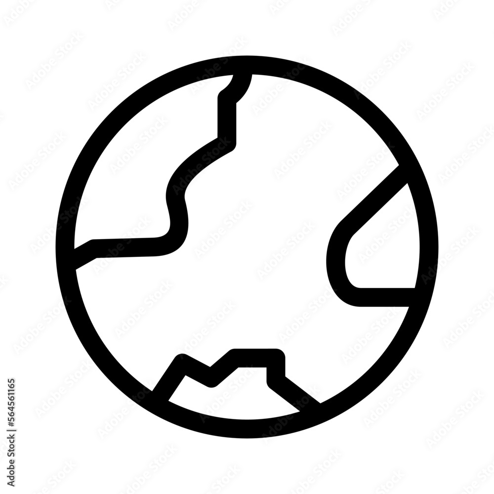 earth icon or logo isolated sign symbol vector illustration - high quality black style vector icons earth icon or logo isolated sign symbol vector illustration - high quality black style vector icons