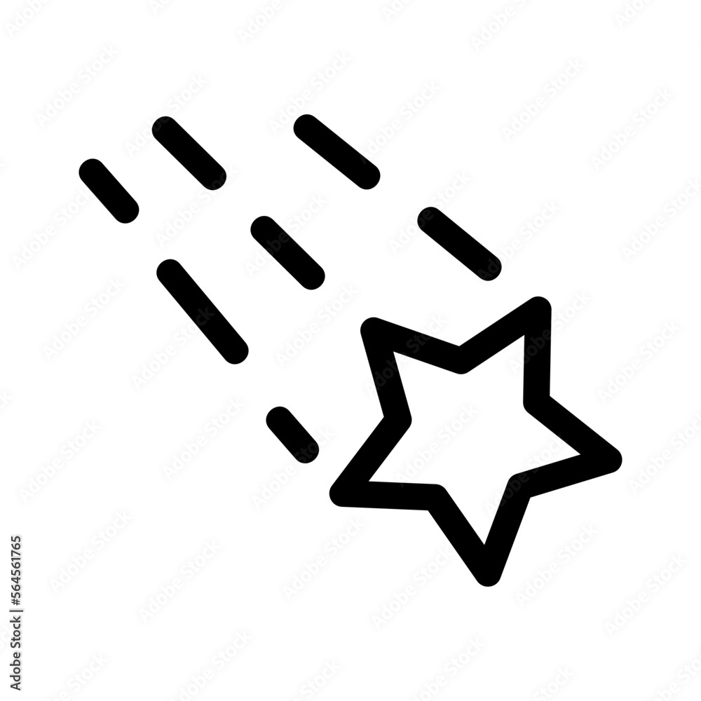 falling star icon or logo isolated sign symbol vector illustration - high quality black style vector icons falling star icon or logo isolated sign symbol vector illustration - high quality black style vector icons