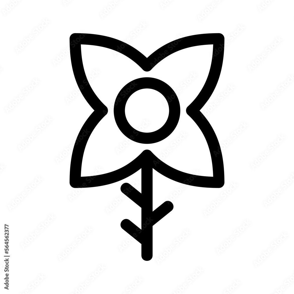 Obraz premium flower icon or logo isolated sign symbol vector illustration - high quality black style vector icons