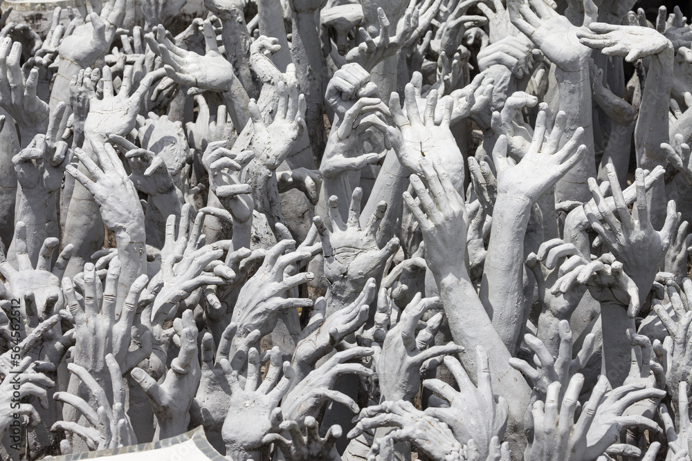 Outreaching Hands at Wat Rong Khun