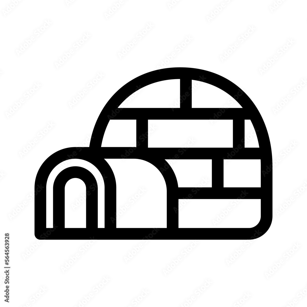 igloo icon or logo isolated sign symbol vector illustration - high quality black style vector icons igloo icon or logo isolated sign symbol vector illustration - high quality black style vector icons