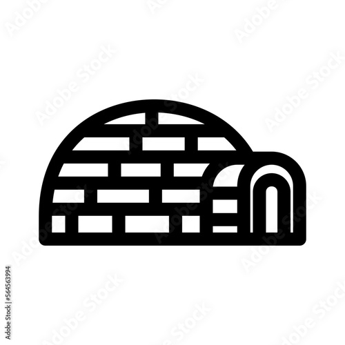 igloo icon or logo isolated sign symbol vector illustration - high quality black style vector icons