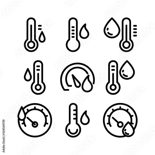 moist air icon or logo isolated sign symbol vector illustration - high quality black style vector icons