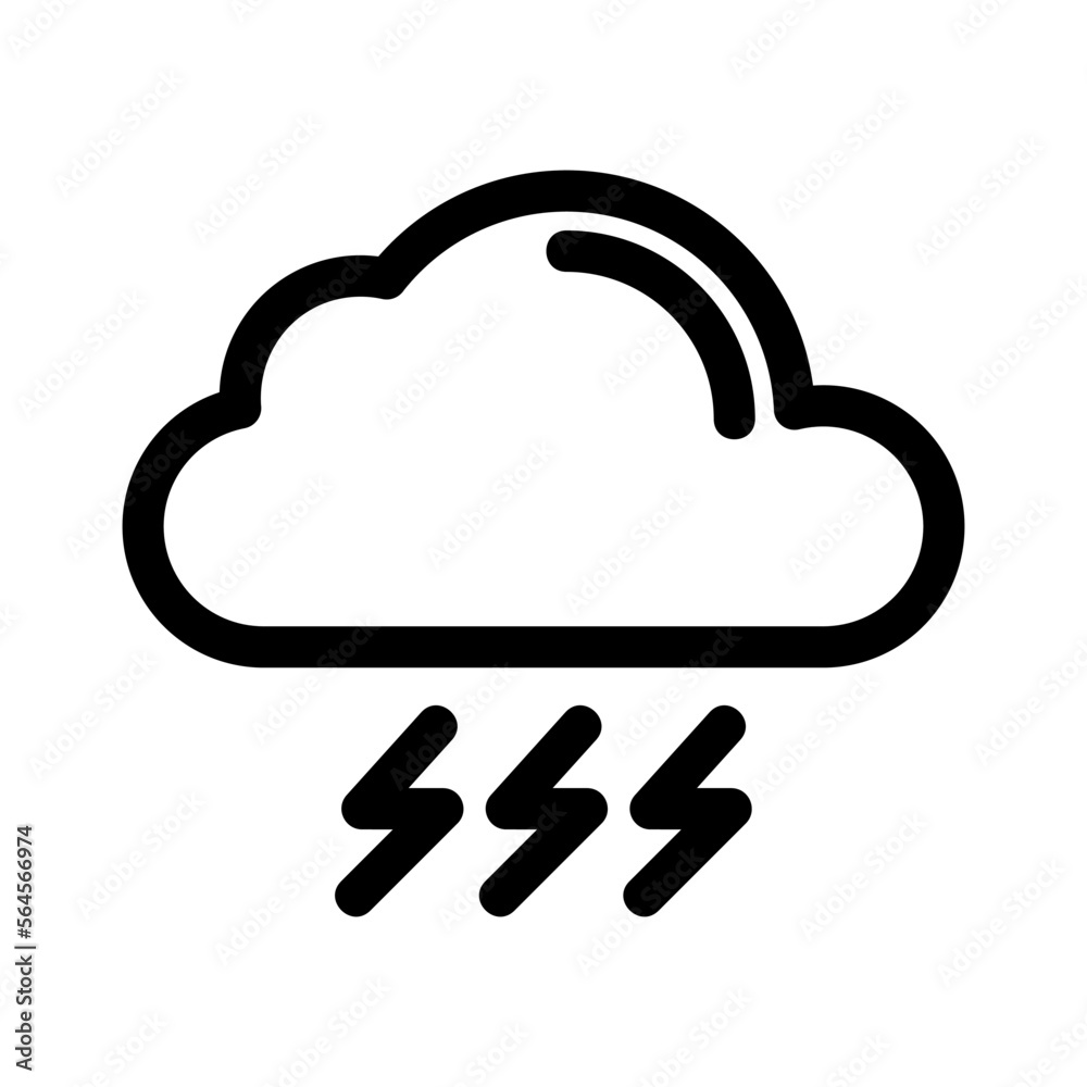storm icon or logo isolated sign symbol vector illustration - high quality black style vector icons