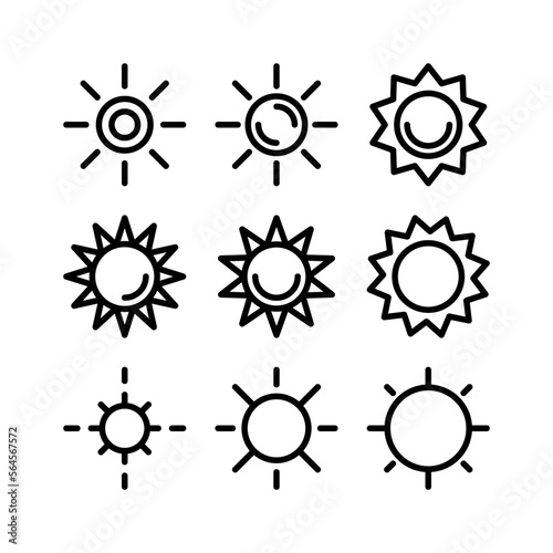 sunny day icon or logo isolated sign symbol vector illustration - high quality black style vector icons