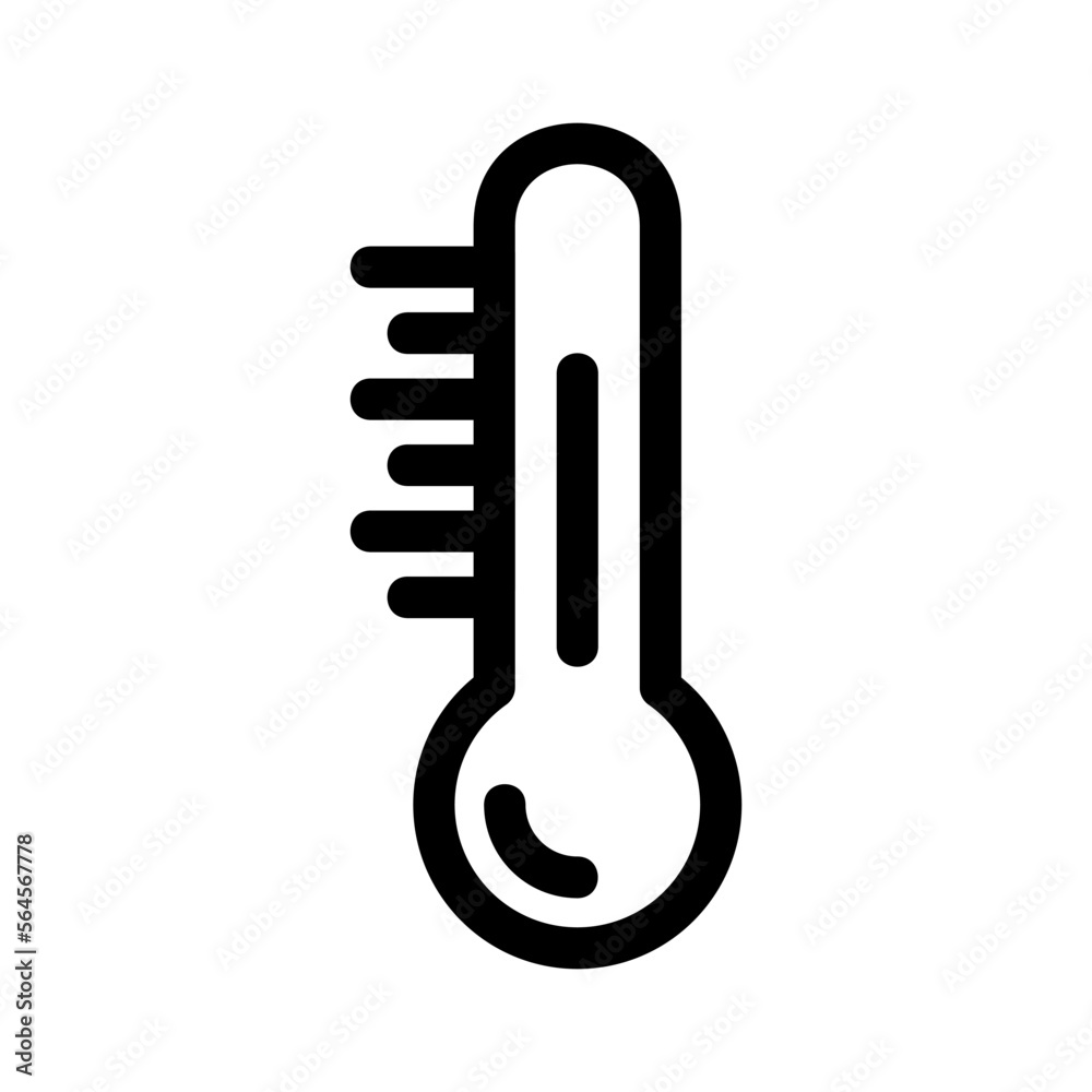 thermometer icon or logo isolated sign symbol vector illustration - high quality black style vector icons