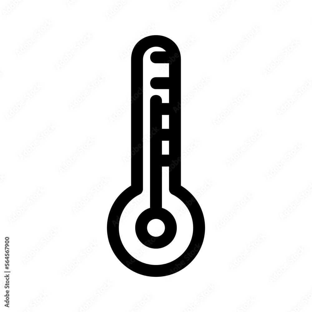 thermometer icon or logo isolated sign symbol vector illustration - high quality black style vector icons thermometer icon or logo isolated sign symbol vector illustration - high quality black style vector icons