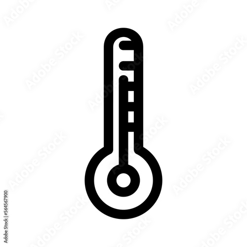 thermometer icon or logo isolated sign symbol vector illustration - high quality black style vector icons