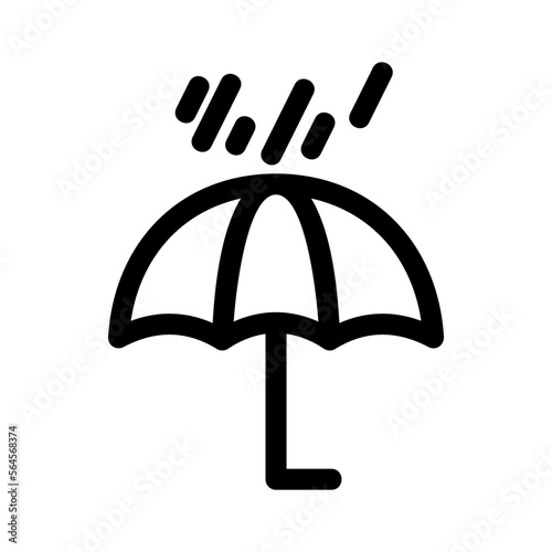 umbrella rain icon or logo isolated sign symbol vector illustration - high quality black style vector icons