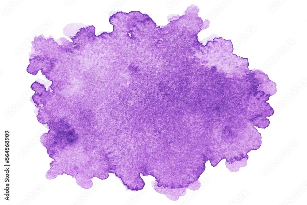 Cutout purple watercolor and paper texture background.