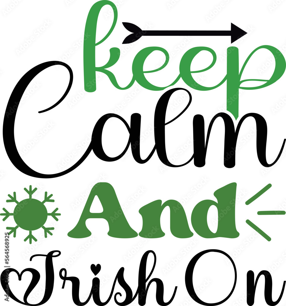 Fototapeta premium Keep calm and irish on