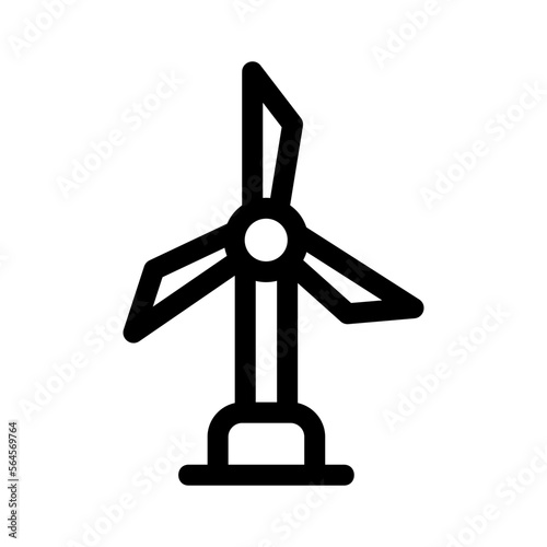 windmill icon or logo isolated sign symbol vector illustration - high quality black style vector icons