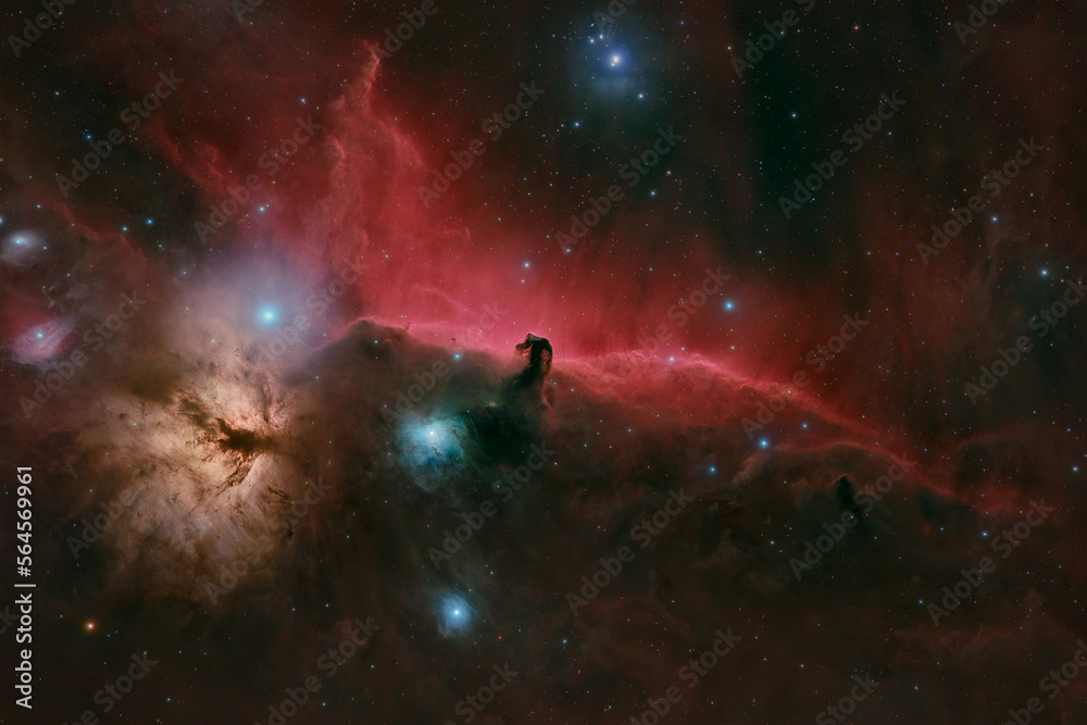 Horse head nebula a deep sky object in constellation Orion IC434