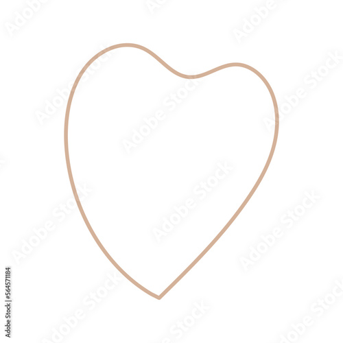 Organic line and shape in minimal style