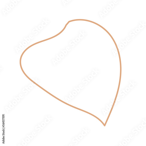 Organic line and shape in minimal style