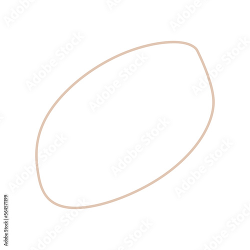 Organic line and shape in minimal style