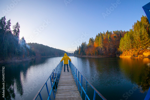 Bozcaarmut lake in Bilecik Turkey photo