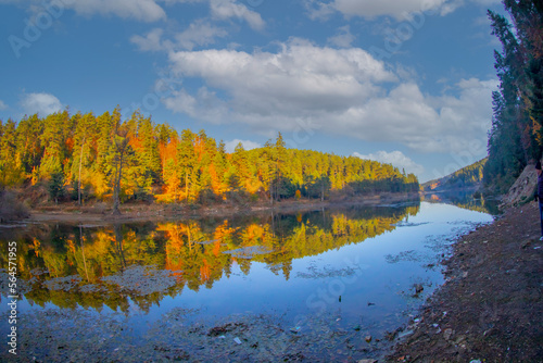 Bozcaarmut lake in Bilecik Turkey photo