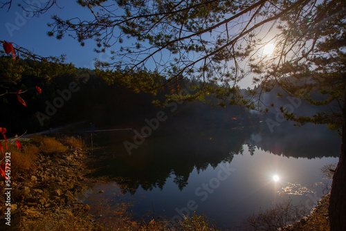 Bozcaarmut lake in Bilecik Turkey photo