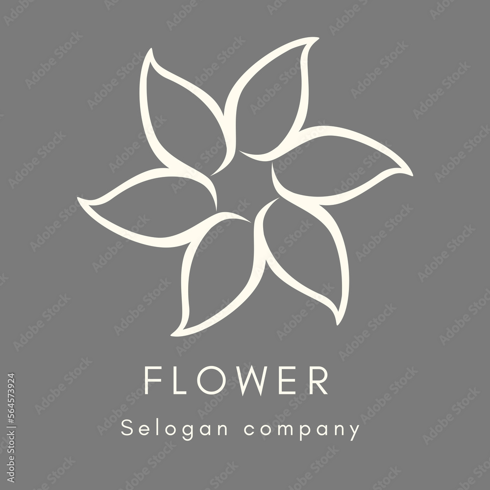 abstract flower logo design abstract flower logo design