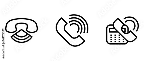 Wallpaper Mural phone icon or logo isolated sign symbol vector illustration - high quality black style vector icons Torontodigital.ca