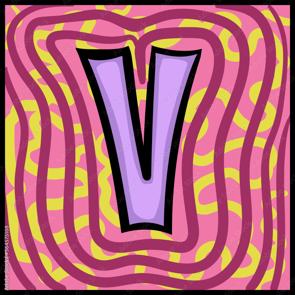 vector illustration of the letter V vector illustration of the letter V