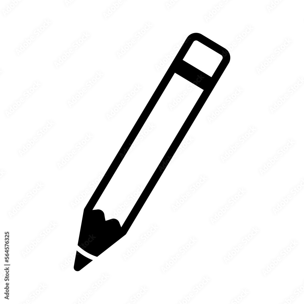 pencil icon in trendy flat style pencil icon in trendy flat style