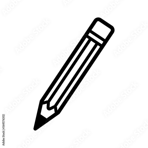 pencil icon in trendy flat style