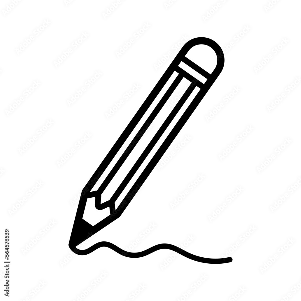 Obraz premium write icon, pencil vector icon