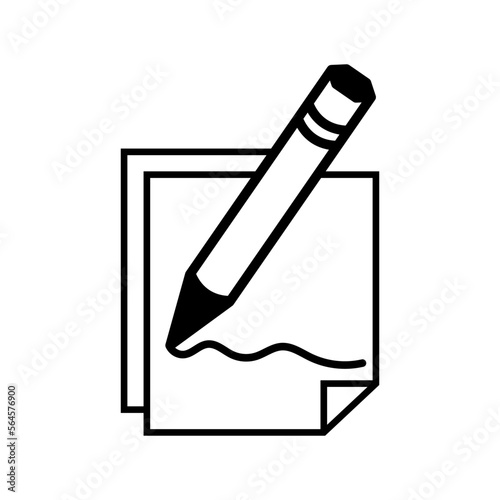 write icon, pencil vector icon