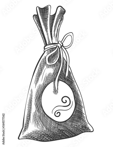 Sea salt sketch. Hand draw spice, vintage sea powder. Food ingredients to cook, isolated coloring vector illustration